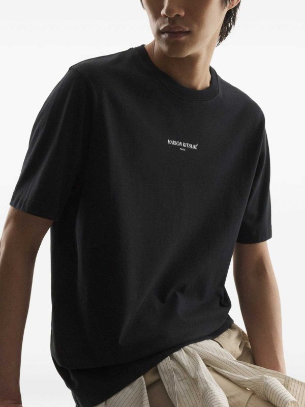 The Best Shops MAISON KITSUNÉ: Camiseta - Negro