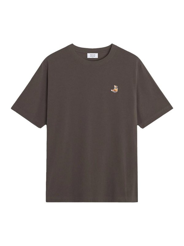 MAISON KITSUNÉ: Camisetas - Camiseta - Marrón