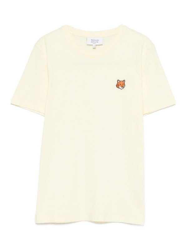 MAISON KITSUNÉ: T-shirts - T-Shirt - Gelb
