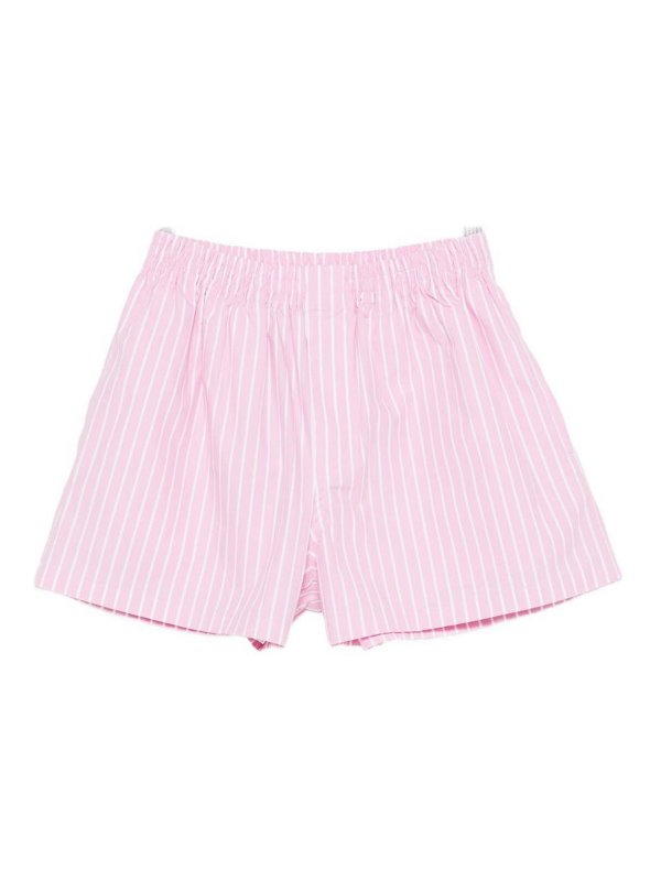 BALENCIAGA: トラウザーショーツ - ショートパンツ - ヌードカラー