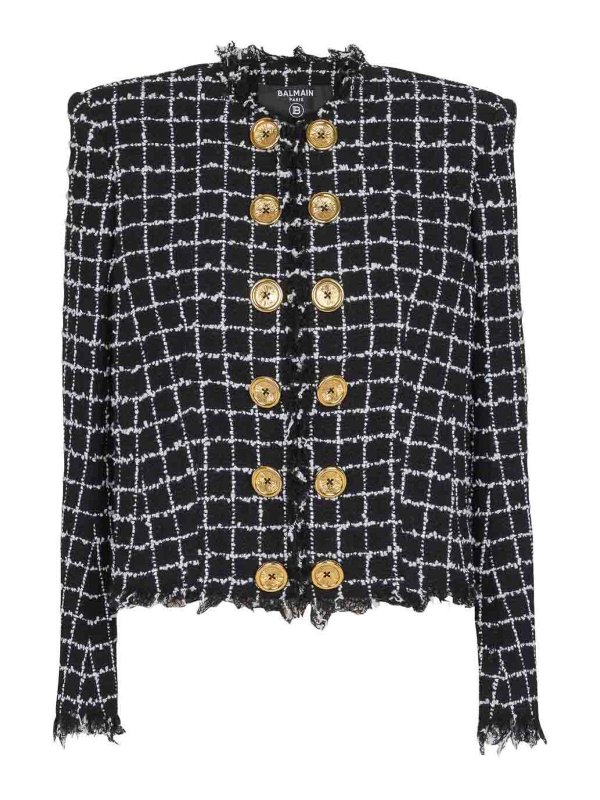 Balmain: casual jackets - Tweed Jacket