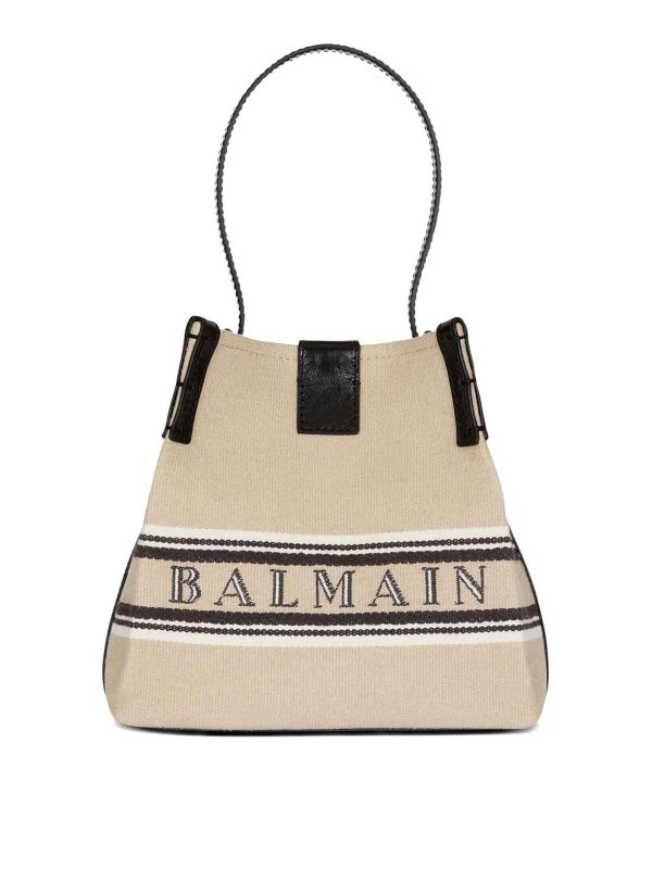 Balmain: Bucket-bags - Bucket-Bag - Beige