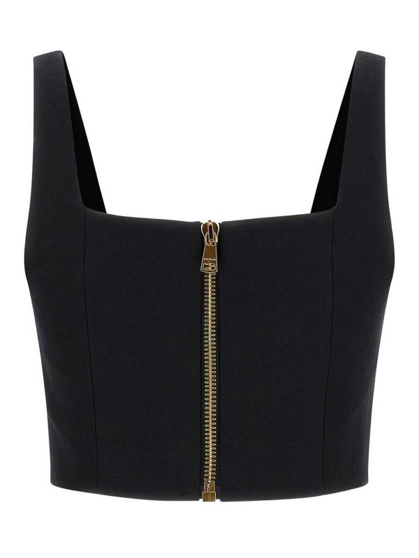 Balmain: Tops & Débardeurs online - Top - Noir