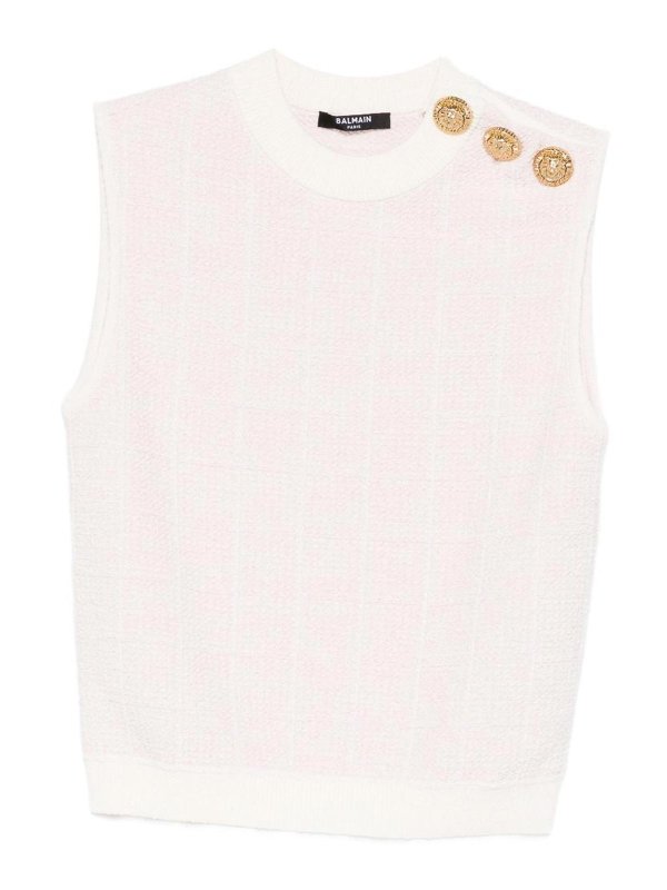 Balmain: トップス＆タンクトップ - トップ/タンクトップ - ヌードカラー
