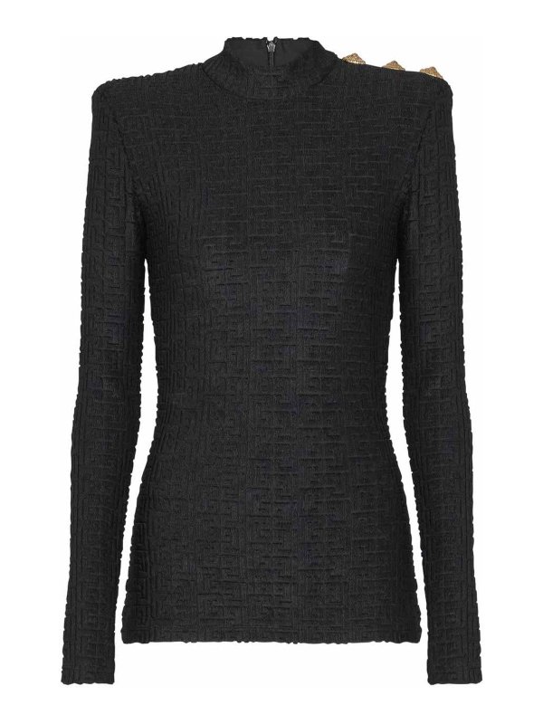 Balmain: Tops y camisetas sin mangas - Top - Negro