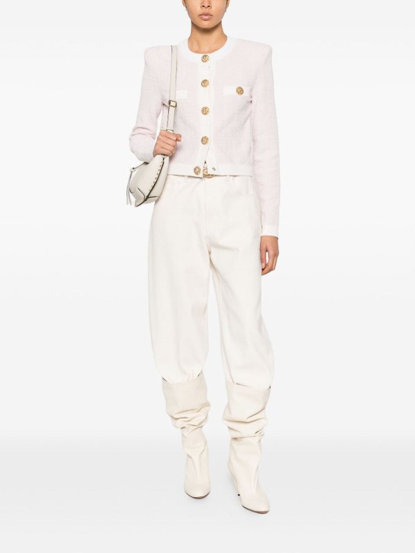 The Best Shops Balmain: Cardigans - Cardigan - Nude