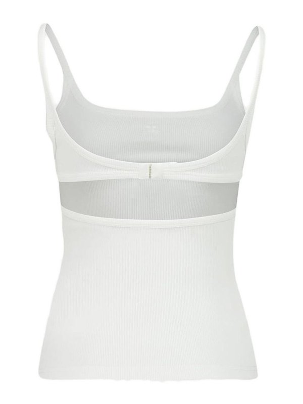 Courreges: Tops y camisetas sin mangas online - Top - Blanco
