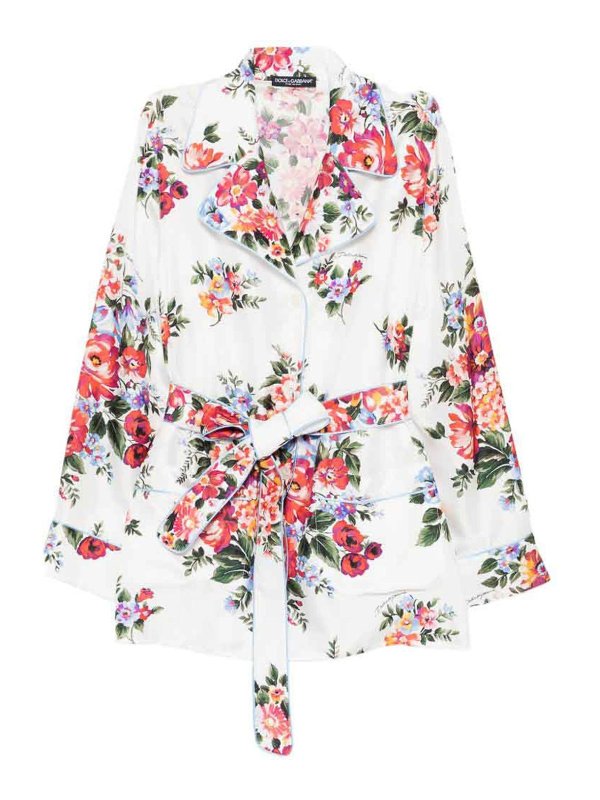 DOLCE & GABBANA: シャツ - シャツ - 白