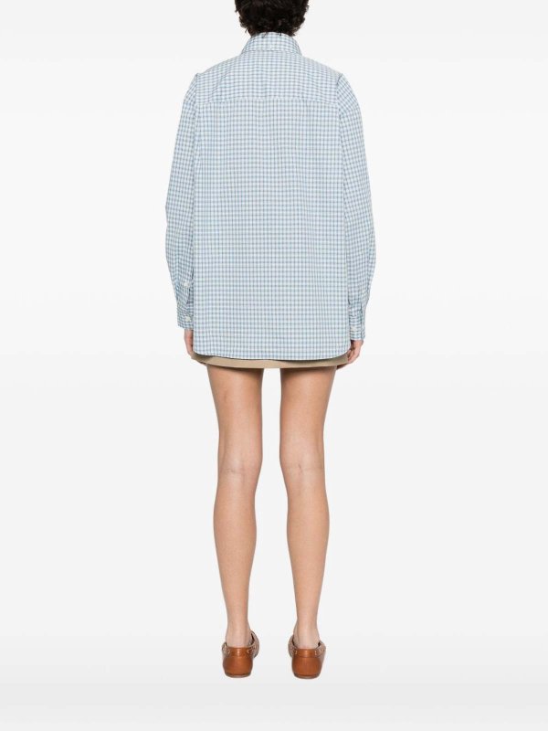 Camicia in cotone a quadri shop online: DUNST