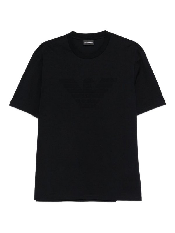 EMPORIO ARMANI: Tシャツ - Tシャツ - ブルー