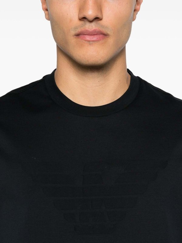 EMPORIO ARMANI: Tシャツ online - Tシャツ - ブルー