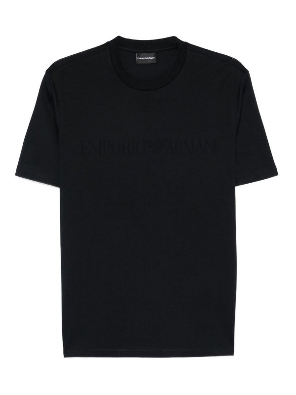 EMPORIO ARMANI: T-shirts - T-Shirt - Blau