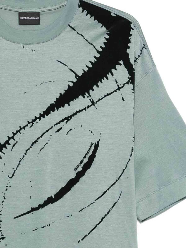 The Best Shops EMPORIO ARMANI: t-shirts - Cotton Blend T-Shirt