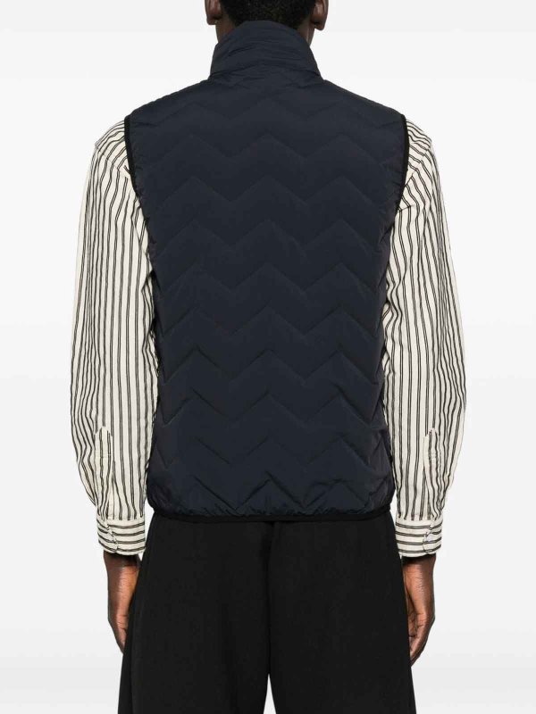 ダウンジャケット - ブルー shop online: EMPORIO ARMANI