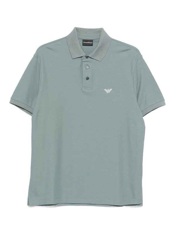 EMPORIO ARMANI: ポロシャツ - ポロシャツ - ブルー