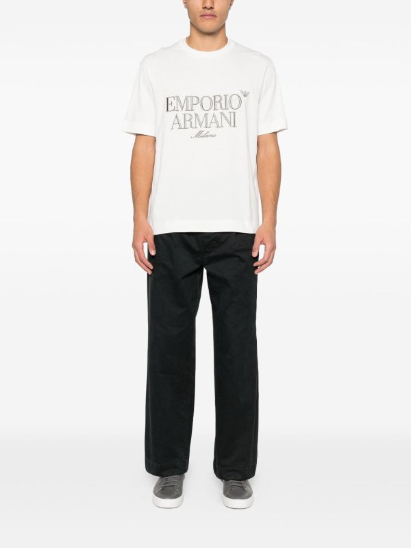 The Best Shops EMPORIO ARMANI: t-shirt - T-shirt in cotone con logo