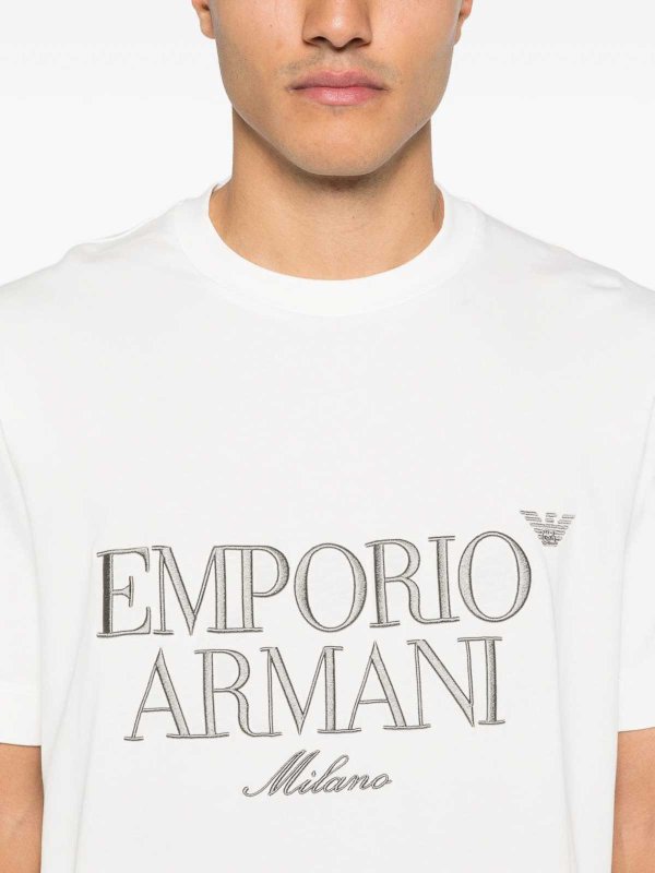 T-shirt in cotone con logo Replica 
online: EMPORIO ARMANI