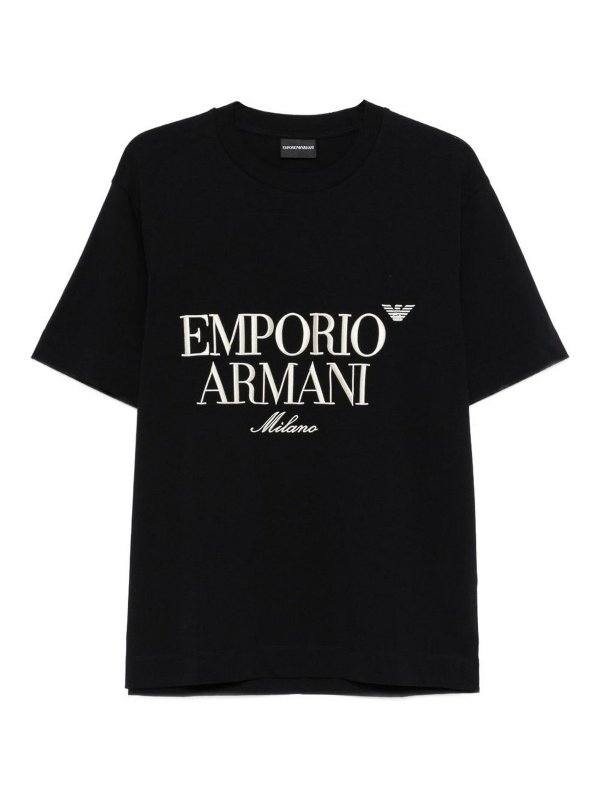 EMPORIO ARMANI: Camisetas - Camiseta - Azul