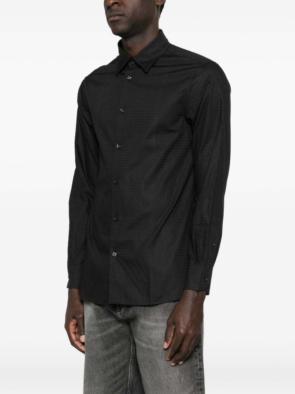 EMPORIO ARMANI: shirts online - Logo Cotton Shirt