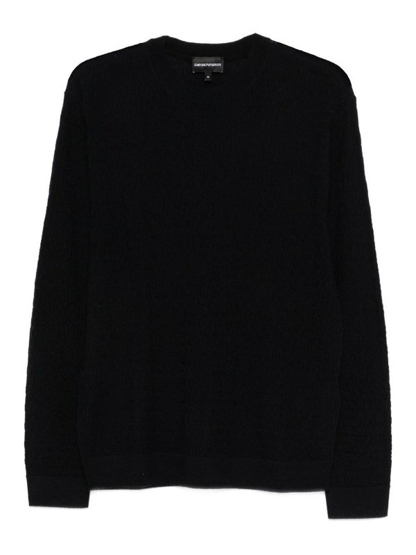 EMPORIO ARMANI: クルーネック - クルーネック - ブルー