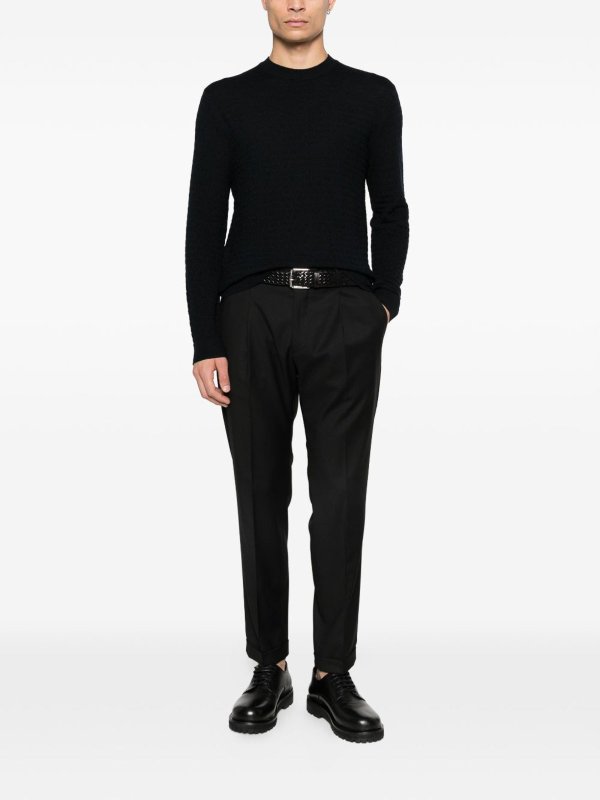 EMPORIO ARMANI: クルーネック online - クルーネック - ブルー