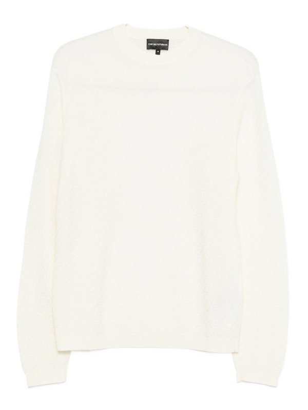 EMPORIO ARMANI: クルーネック - クルーネック - 白