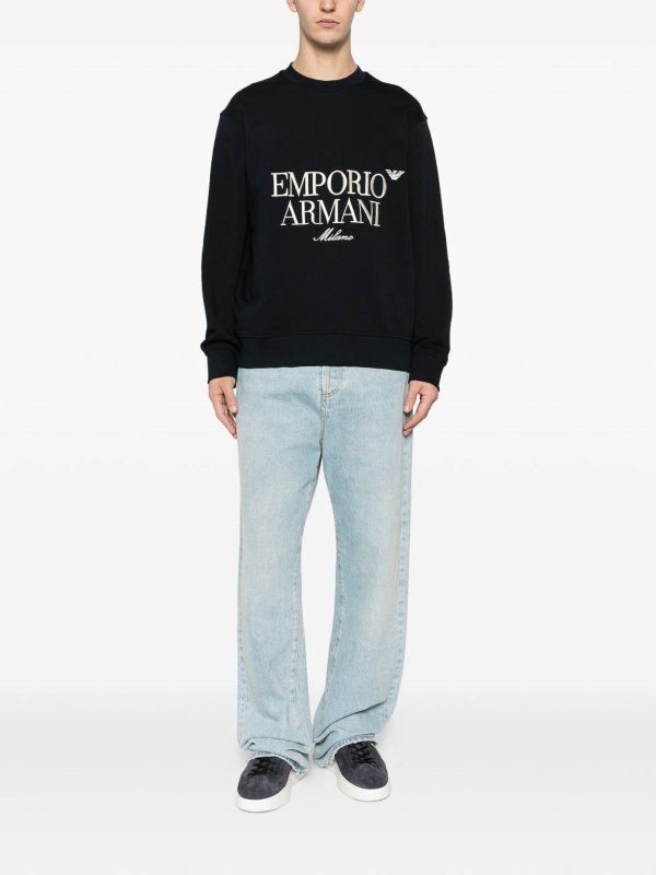 EMPORIO ARMANI buy online スウェットシャツ/セーター - ブルー