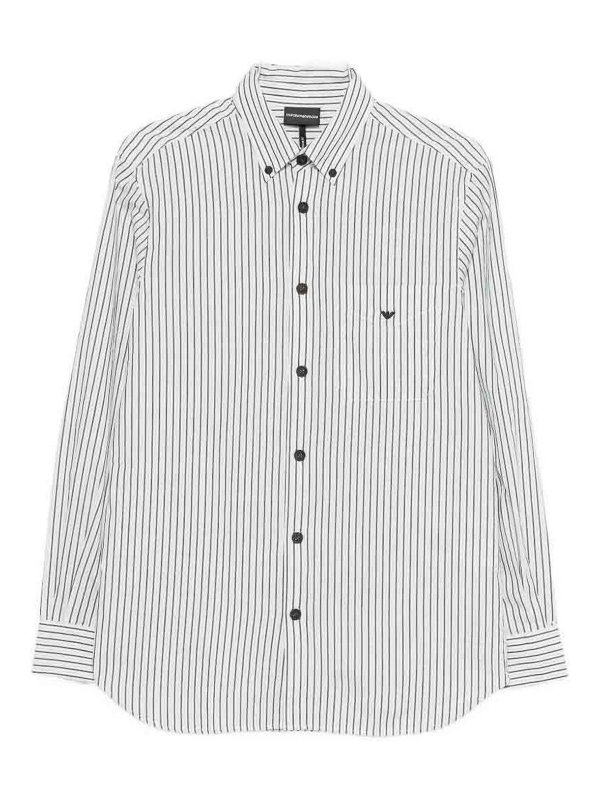 EMPORIO ARMANI: シャツ - シャツ - ブルー