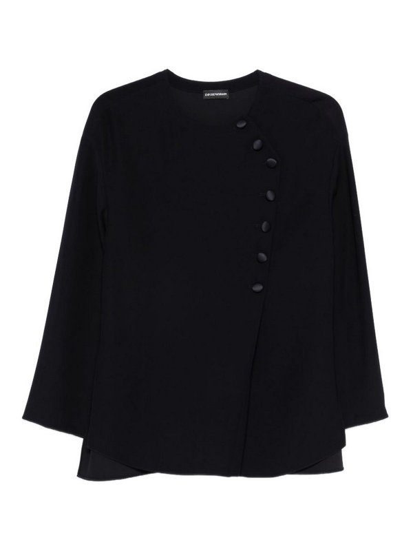 EMPORIO ARMANI: シャツ - シャツ - ブルー