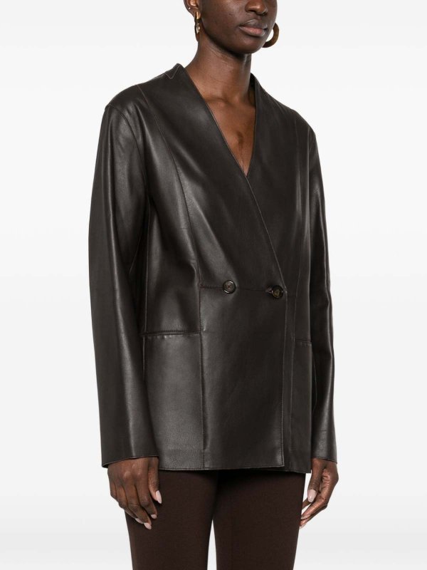 レザーコート - ブラウン Replica 
online: EMPORIO ARMANI