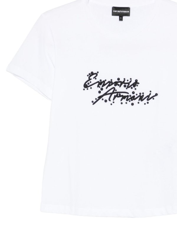 EMPORIO ARMANI: t-shirt online - T-shirt in cotone con logo