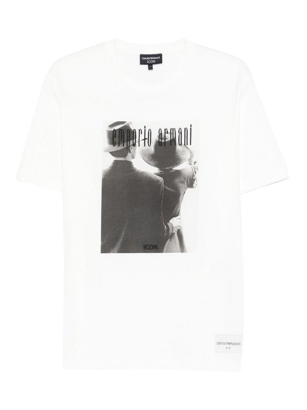 EMPORIO ARMANI: T-shirts - T-Shirt - Weiß