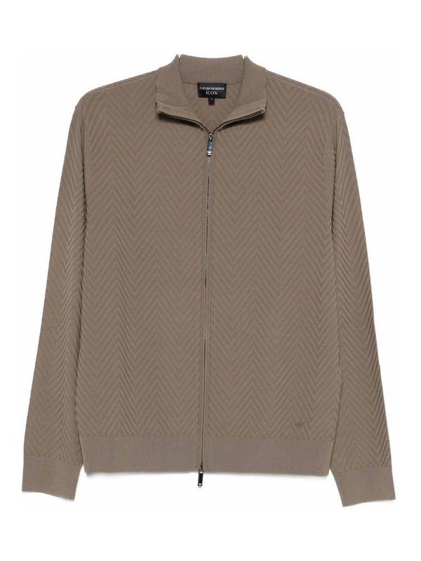 EMPORIO ARMANI: カーディガン - カーディガン - グレー