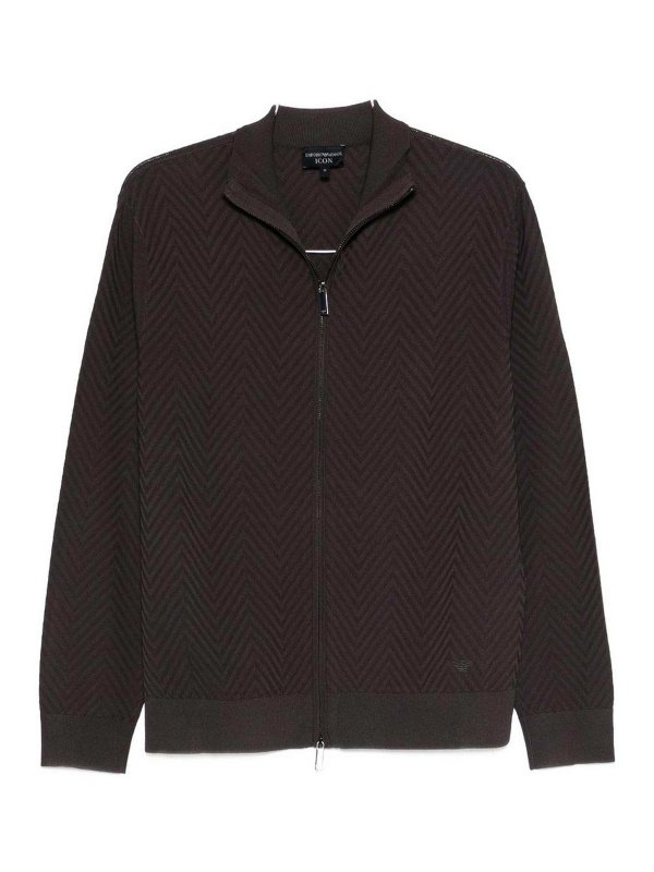 EMPORIO ARMANI: カーディガン - カーディガン - 黒