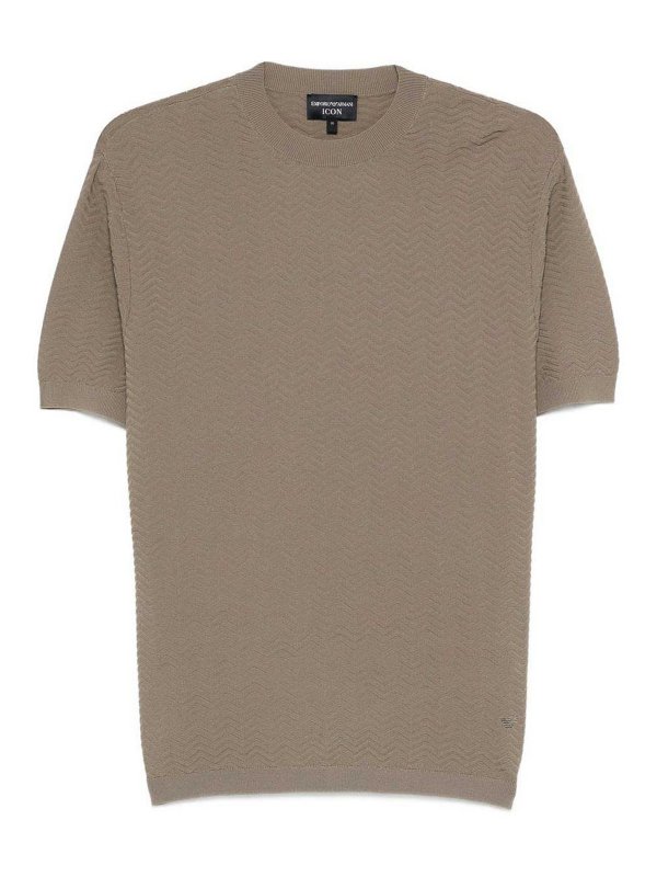 EMPORIO ARMANI: Tシャツ - Tシャツ - グレー