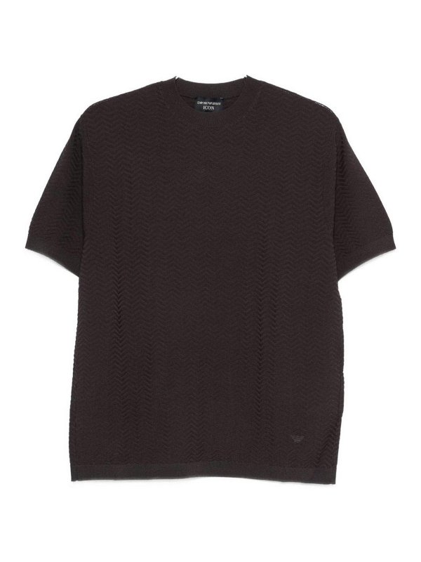 EMPORIO ARMANI: Tシャツ - Tシャツ - 黒