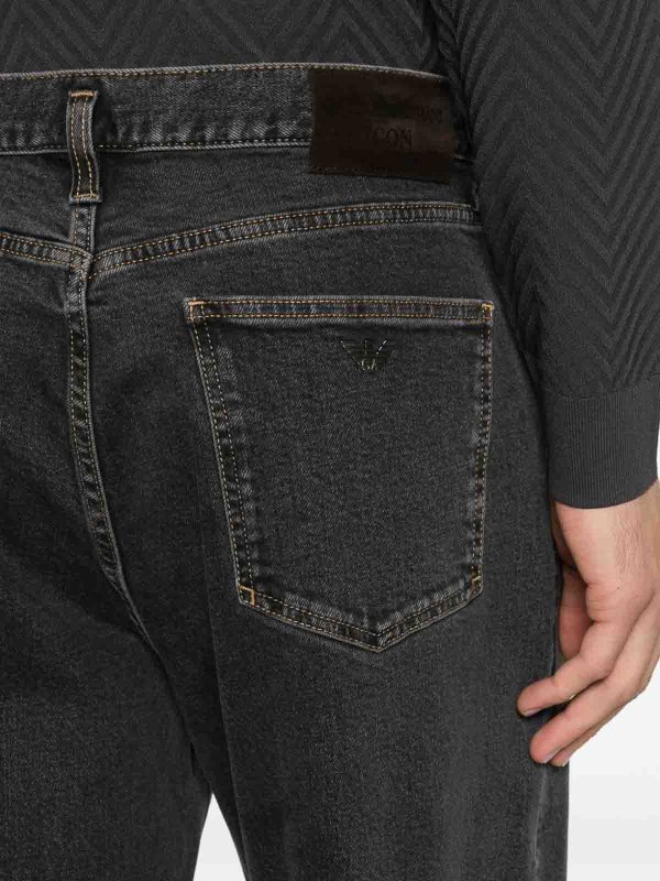 ストレートジーンズ - グレー shop online: EMPORIO ARMANI