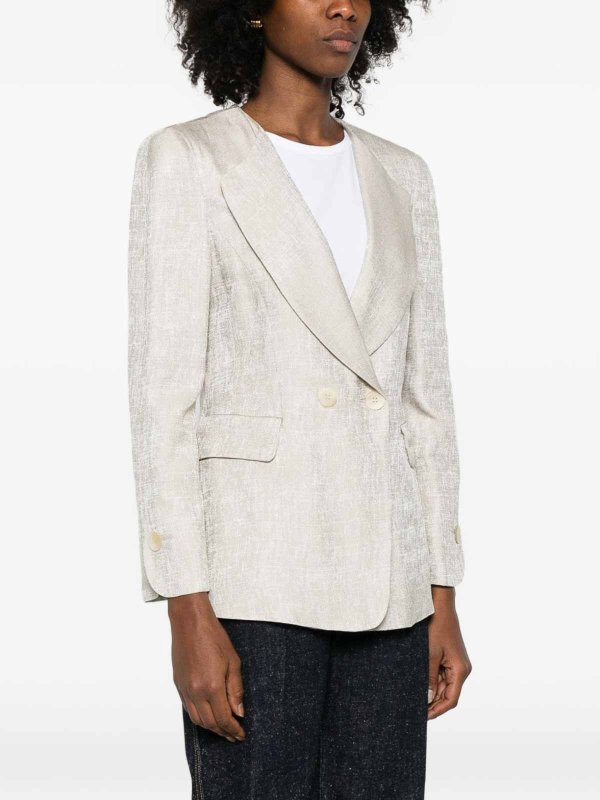 EMPORIO ARMANI: blazers online - Double-Breasted Jacket