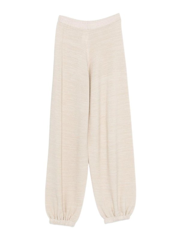 FABIANA FILIPPI: カジュアルトラウザー - カジュアルパンツ - 白