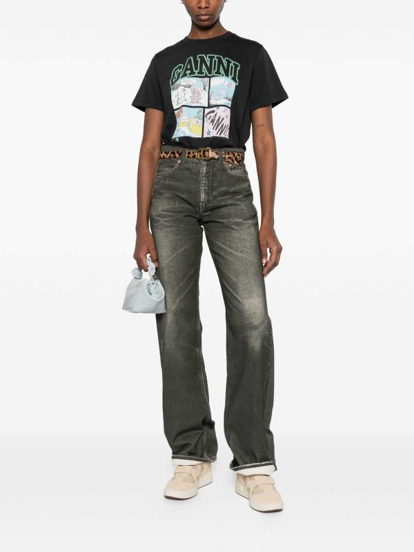 The Best Shops GANNI: t-shirts - Organic Cotton T-Shirt