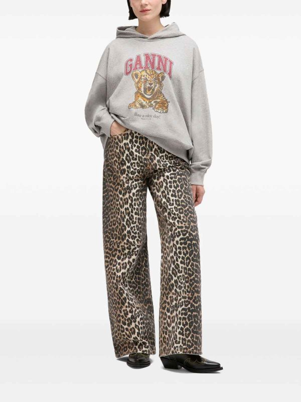 The Best Shops GANNI: スウェット＆セーター - スウェットシャツ/セーター - グレー