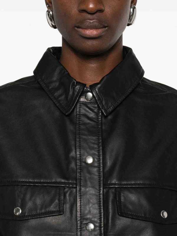 レザージャケット - 黒 Replica 
online: Iro