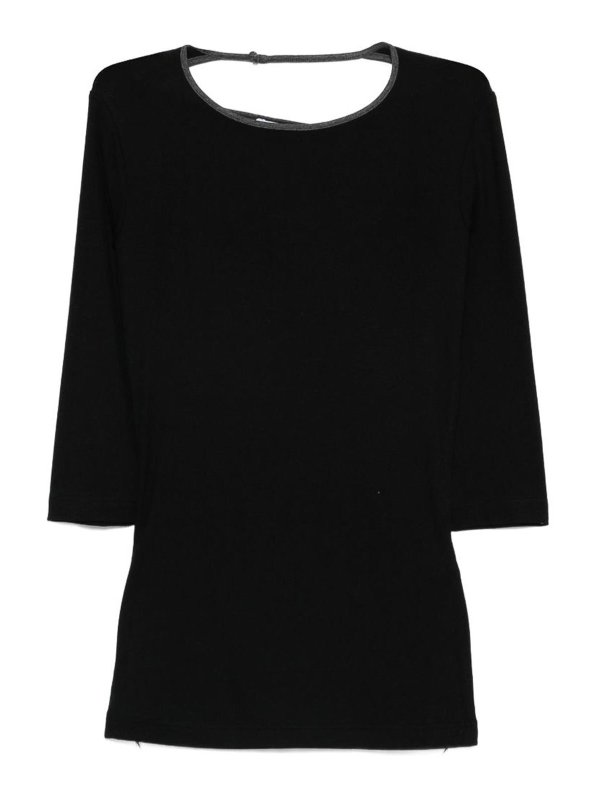 Iro: Strickpullover mit Rundhalsausschnitt - Rundhalspullover - Schwarz