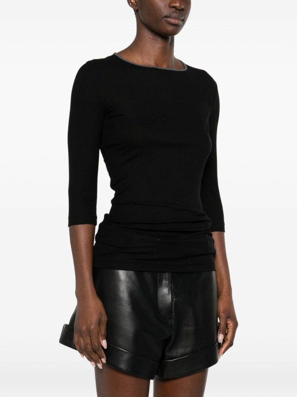 Rundhalspullover - Schwarz shop online: Iro