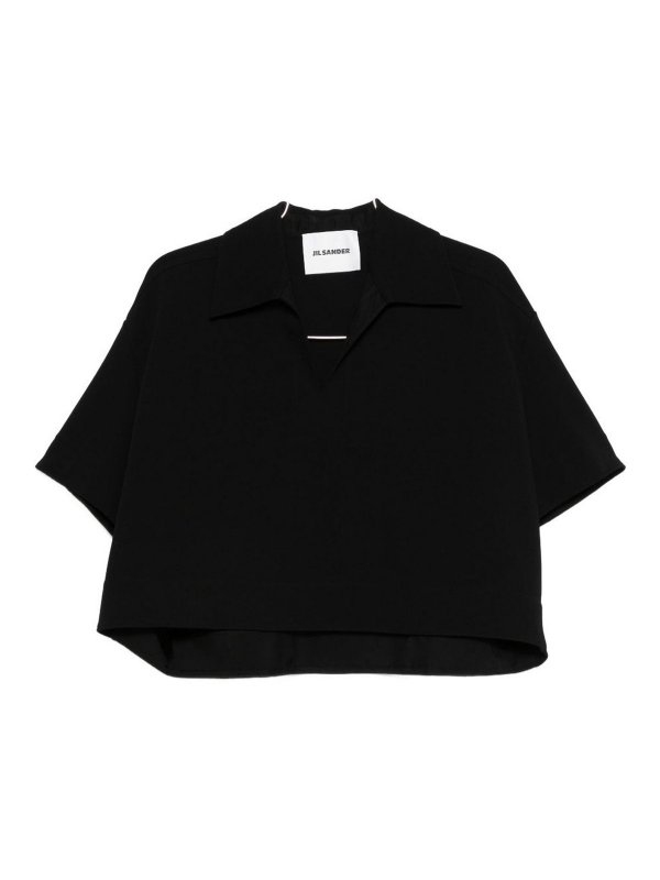 JIL SANDER: polo shirts - Cropped Polo Shirt