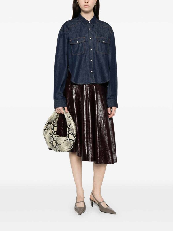 シャツ - ブルー Replica 
online: KHAITE