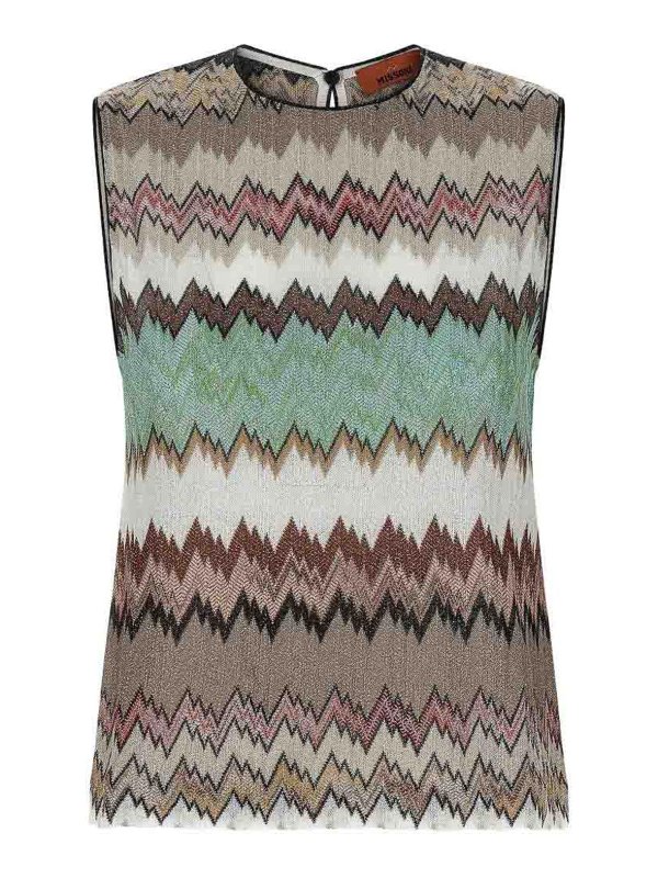 MISSONI: Tops y camisetas sin mangas - Top - Blanco