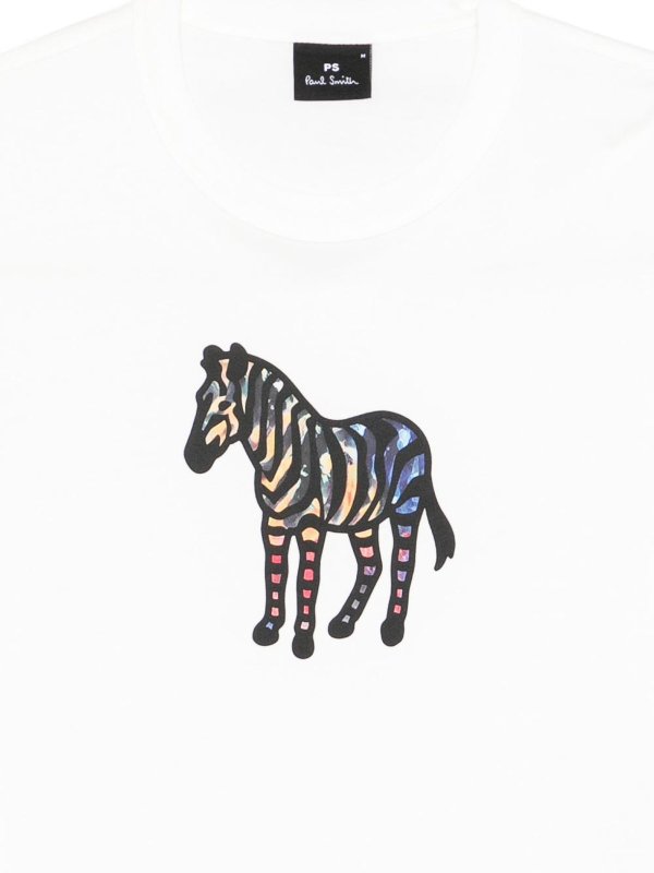 The Best Shops PS BY PAUL SMITH: t-shirts - Zebra Organic Cotton T-Shirt