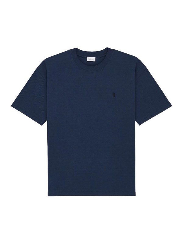 SAINT LAURENT: t-shirts - Cotton T-Shirt