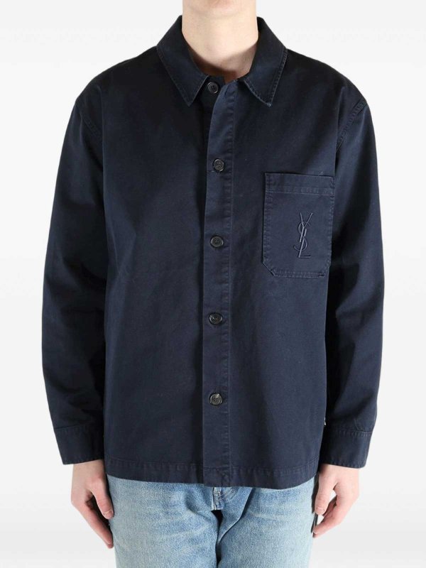 Cotton Overshirt shop online: SAINT LAURENT